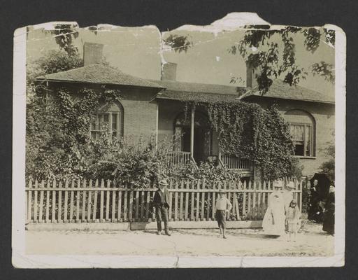 John Peck House, Levi Gist House, southeast corner of Maxwell and Mill Streets, Lexington, Kentucky in Fayette County from the Lexington Library