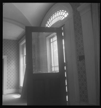 Interior view of the front door at the David J. Ayers House circa 1835, Broadway Street, Danville, Kentucky in Boyle County