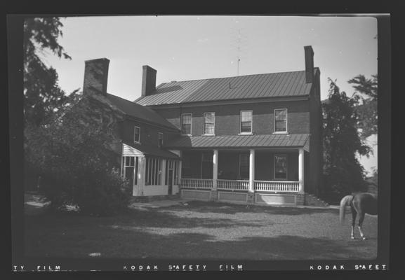 Rear view of Grassland, built in 1823 Shelby Lane, Lexington, Kentucky in Fayette County