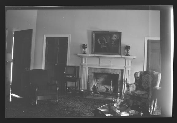 Living room of Grassland, built in 1823 Shelby Lane, Lexington, Kentucky in Fayette County