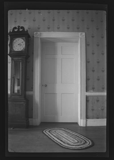 Hall door to parlor at the Muldrow House, Woodford County, Kentucky