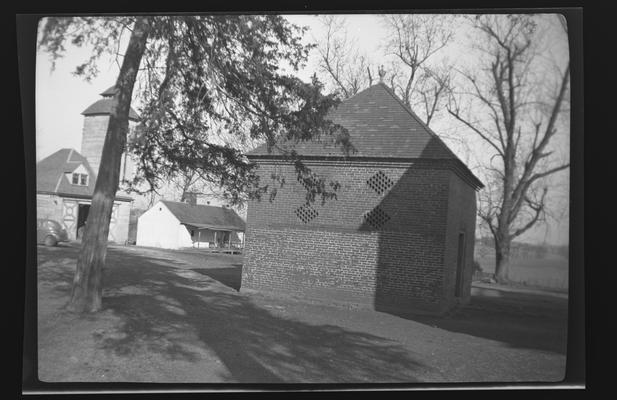 Smokehouse at Calumet, Samuel Wallace House, Old Frankfort Pike, Midway, Kentucky in Woodford County