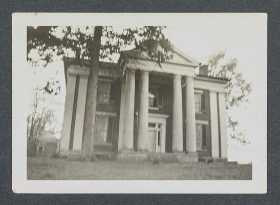 Hamilton House, Bethel, Kentucky in Calloway County, front view