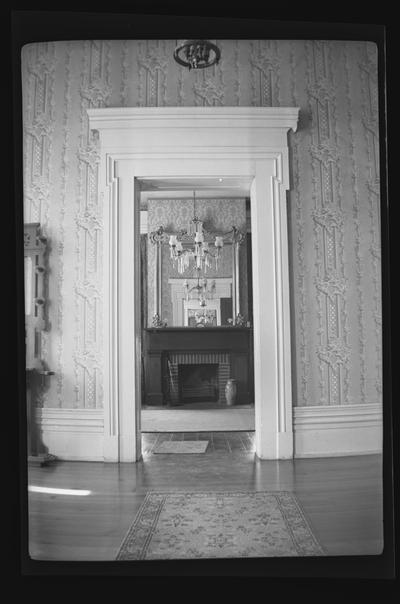 Front hall door at Castlelawn, Benjamin McCann House, Old Richmond Road, Lexington, Kentucky in Fayette County