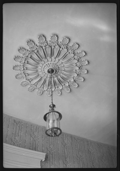 Centerpiece of the front hall at Castlelawn, Benjamin McCann House, Old Richmond Road, Lexington, Kentucky in Fayette County