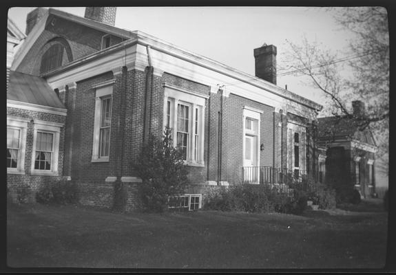 Rear view of Mansfield, T.H. Clay House, Lexington, Kentucky in Fayette County