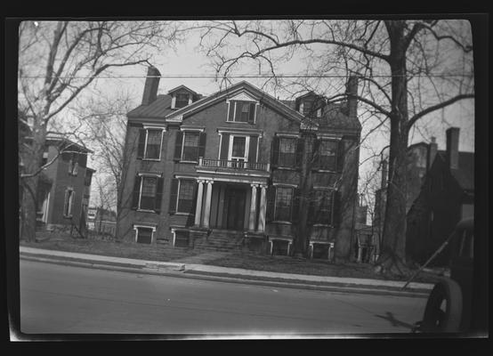 Bayles-Oldham House, East High Street opposite Stone Avenue, Lexington, Kentucky in Fayette County