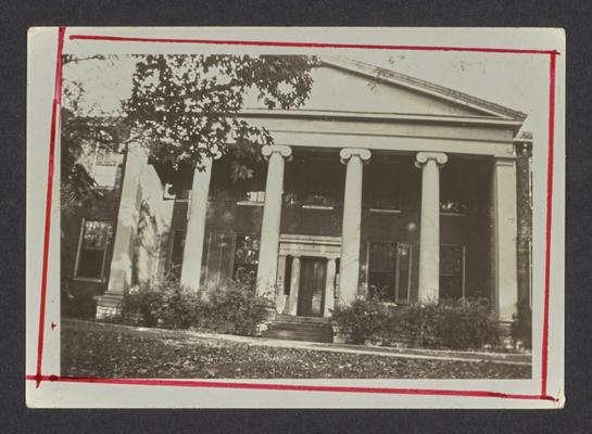 Joseph Weisiger House, built before 1854, destroyed in February 1957, Danville, Kentucky in Boyle County