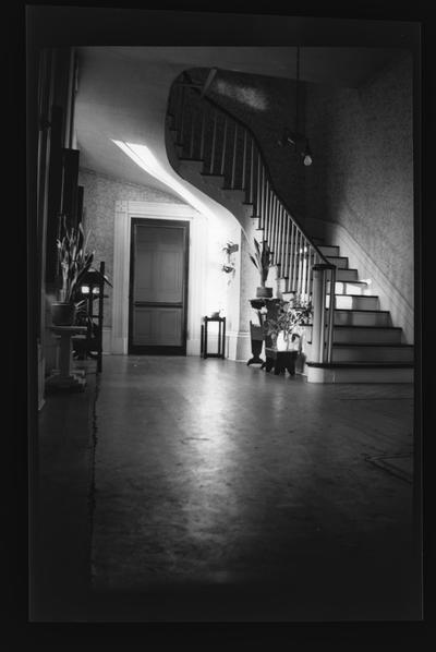 Hall at the Joseph Weisiger House, built before 1854, destroyed in February 1957, Danville, Kentucky in Boyle County