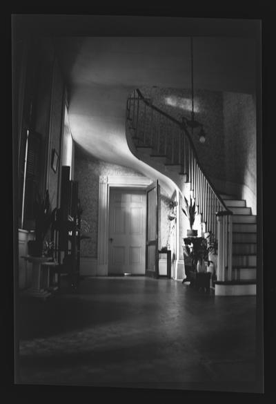 Hall at the Joseph Weisiger House, built before 1854, destroyed in February 1957, Danville, Kentucky in Boyle County