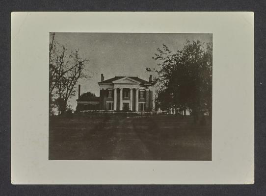 Fairlawn, Paris Pike, Lexington, Kentucky in Fayette County. Taken from Country Estates of the Blue Grass by Thomas A. Knight