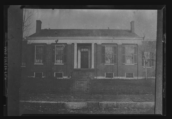 Facade of the Francis Key Hunt House, taken from the Eleanor Parker Hopkins Collection