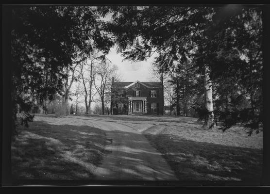 John Clark House, Auvergne, Tates Creek Road, Lexington, Kentucky in Fayette County