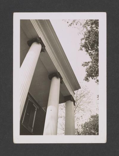 Portico at the Michael R. Burgess House, south of Mays Lick (Mayslick), Kentucky in Mason County