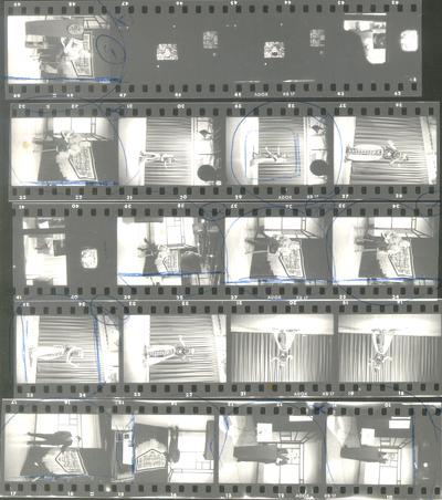 Photo of lighted negatives