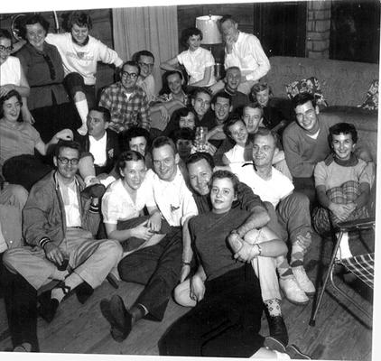 Group of student at a party