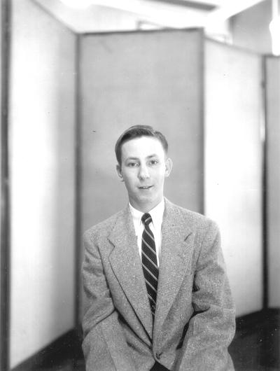 Young man posed for photo