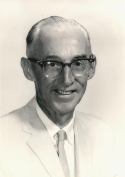 Portrait of Dr. Arthur L. Cooke; English Professor, University of Kentucky