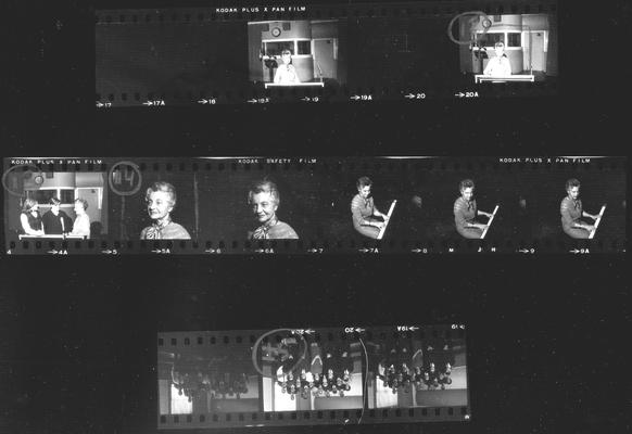 Contact sheet with 11 shots (Elizabeth Taylor?)