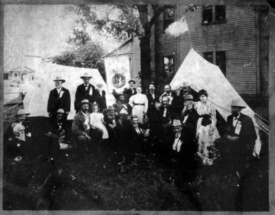 Confederate Veteran's Reunion, July, 1898; same reunion and many of the same individuals from Item #1; no identification key visible on copy print
