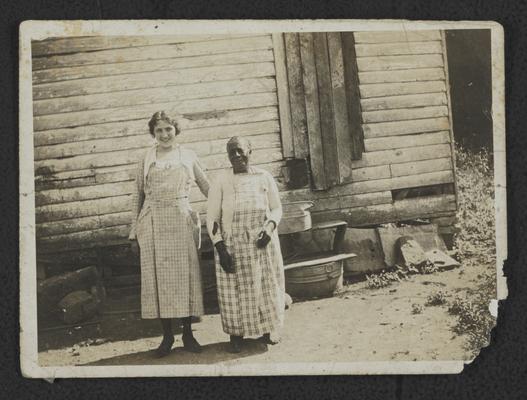 Gretis Jackson and unidentified, elderly African-American woman