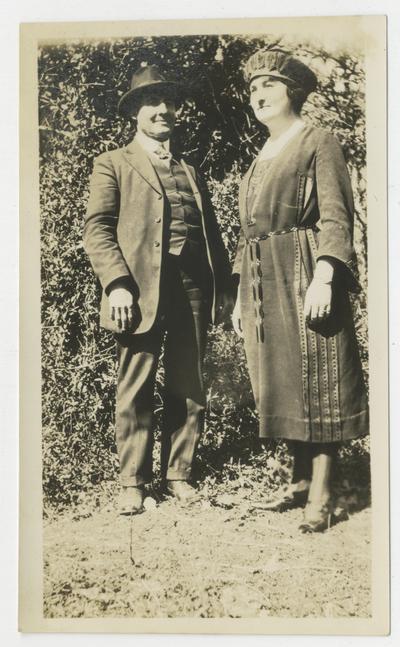 Unidentified man and woman