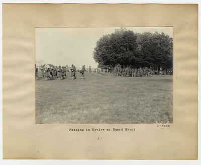 Passing in review at guard mount