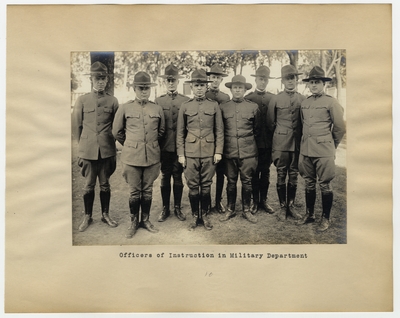 Officers of Instruction in Military Department