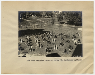 The mild exercise required during the influenza epidemic
