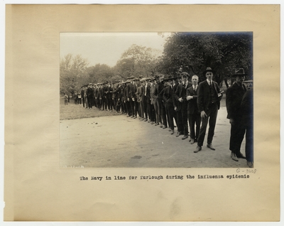 The Navy in line for furloughs during the influenza epidemic