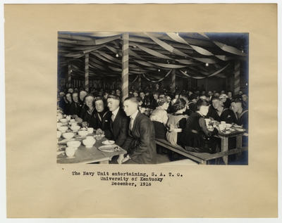 The Navy Unit entertaining, S.A.T.C., University of Kentucky, December, 1918