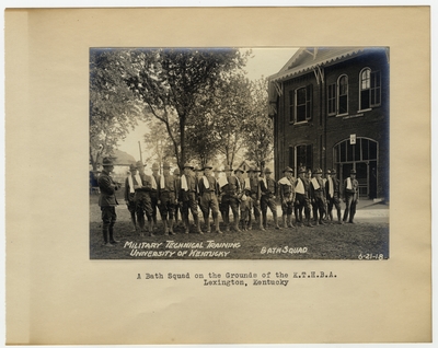 A bath squad on the grounds of the K.T.H.B.A. Lexington, KY