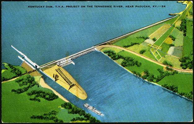 Kentucky Dam, T.V.A. Project On The Tennessee River Near Paducah