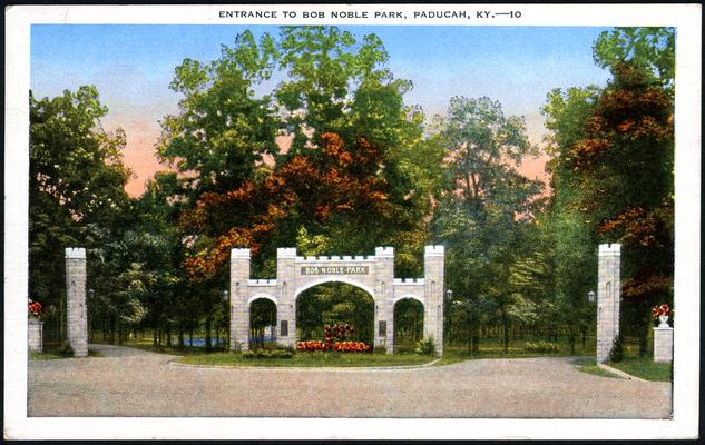 Entrance To Bob Noble Park. 2 copies