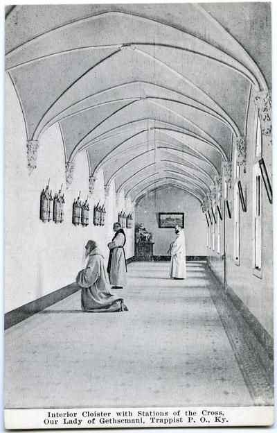 Interior Cloister with Stations of the Cross, Our Lady of Gethsemani