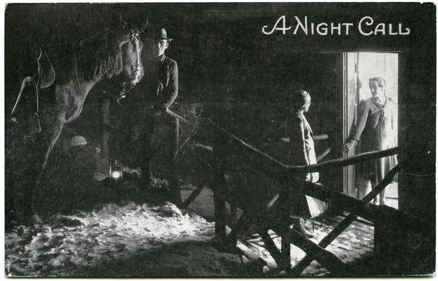 A Night Call. (Printed verso reads: 
