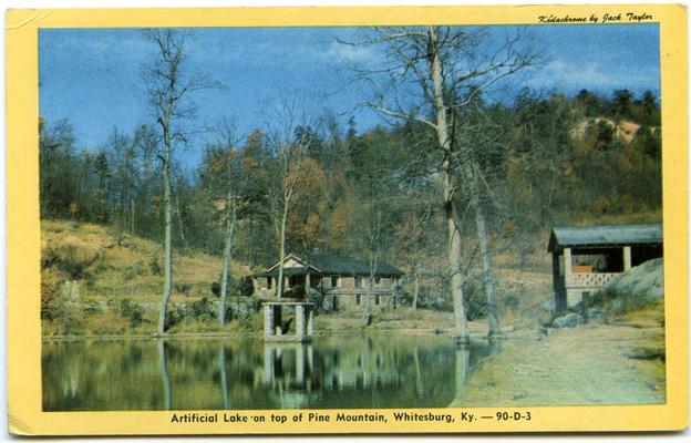 Artificial Lake on top of Pine Mountain. (Printed verso reads: 