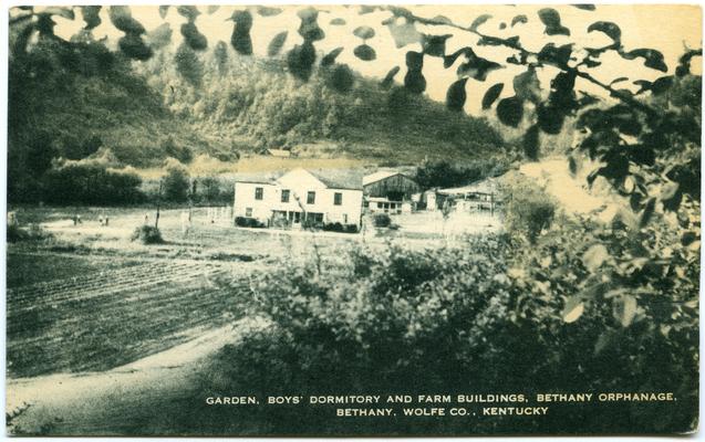 Garden, Boys' Dormitory And Farm Buildings, Bethany Orphanage, Bethany, Wolfe Co., Kentucky