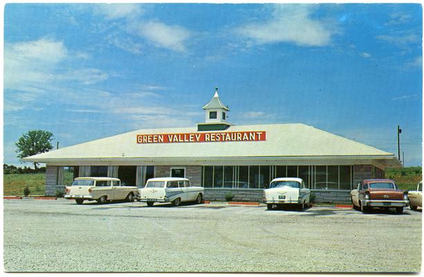 Green Valley Restaurant. (Printed verso reads: 