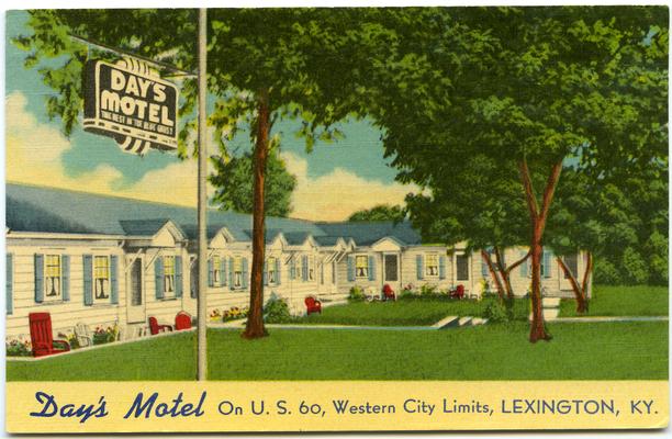 Day's Motel, On U.S. 60, Western City Limits. (Printed verso reads: 