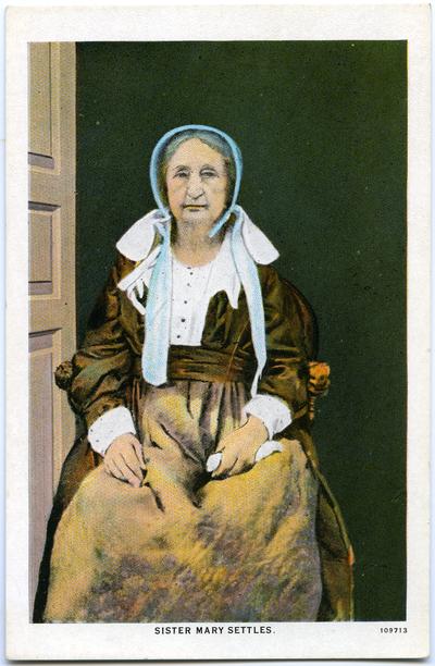 Sister Mary Settles. (Printed verso reads: 