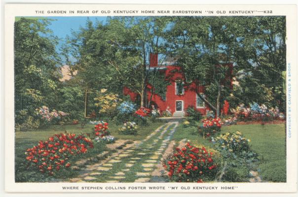 The Garden In Rear Of Old Kentucky Home Near Bardstown 