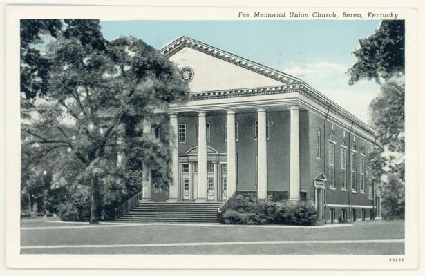 Fee Memorial Union Church. (Printed verso reads: 