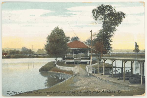 Near Ashland - Clyffeside Park - Boat Float and Dancing Pavilion