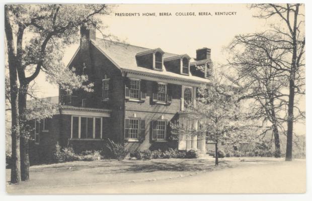 President's Home, Berea College. (Printed verso reads: 