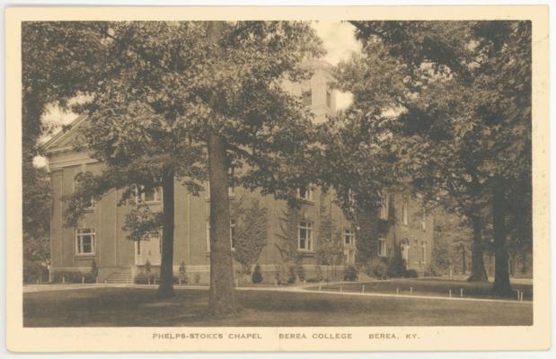 Phelps-Stokes Chapel, Berea College. (Printed verso reads: 