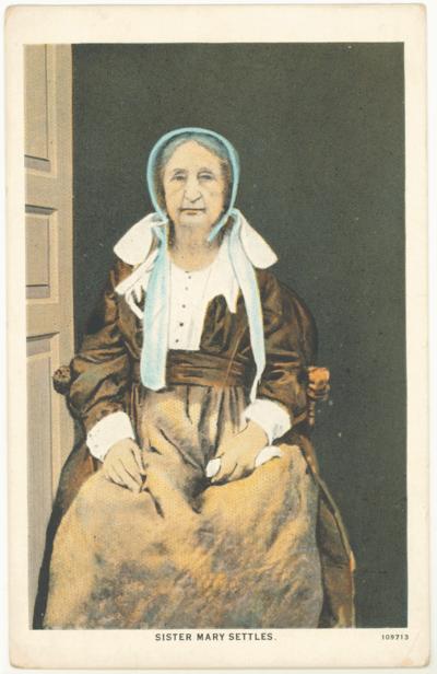 Sister Mary Settles. [Portrait] (Printed verso reads: 