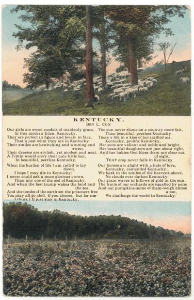 Kentucky [Four Verse Poem by Ben L. Cox]