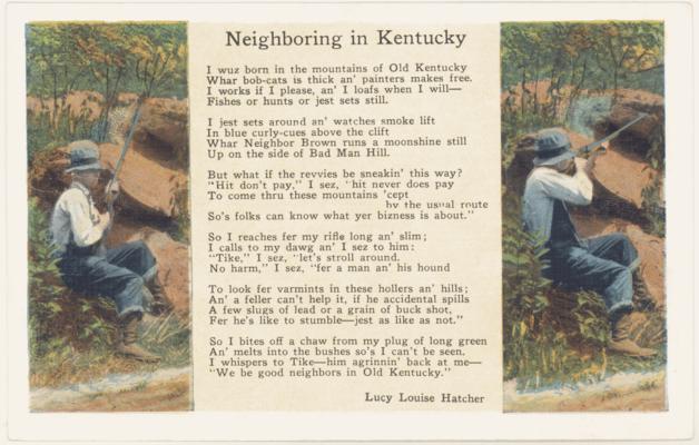 Neighboring in Kentucky [Six Verse Poem by Lucy Louise Hatcher]