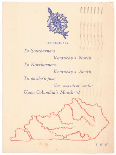Daughters Of The American Revolution of Kentucky [Four Verse Poem - I.E.F.]